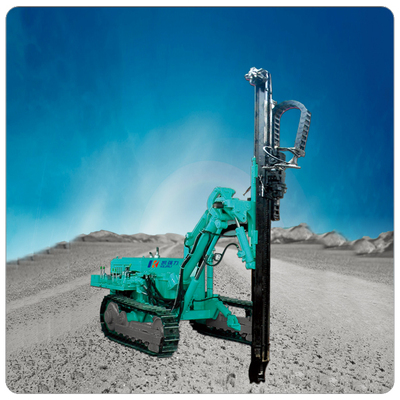 Excavator-mounted hydraulic drilling rig